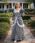 Beauty Of Stripe Gown (image for) Beauty Of Stripe Gown