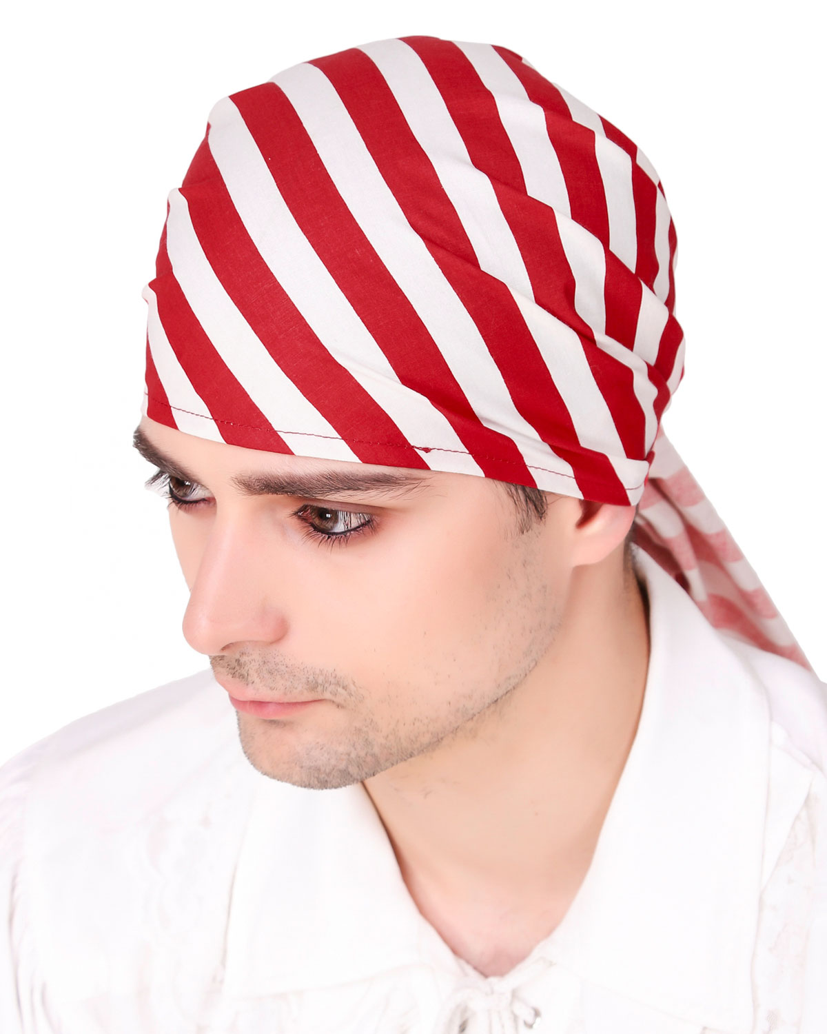 Case of 80 Pirate Triangle Head Scarf (Red-White) - 50% Discount (image for) Case of 80 Pirate Triangle Head Scarf (Red-White) - 50% Discount